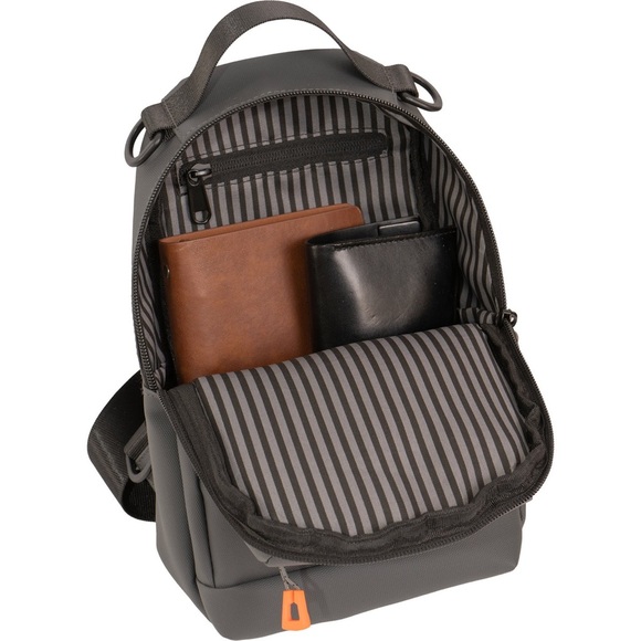 Jack Abraham’s THE AUBURN | 15-IN TEXTURED TARPAULIN CROSSBODY SLING BAG - Picture 3 of 9